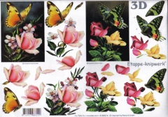 4169614 Rosen mit Schmetterling