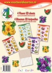 4 Flower 3D Sheets