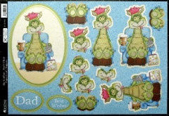 PCT9585 The Griffins - Dad´s Chair Paper Craft Toppers