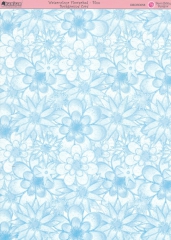 DBCRD058 Watercolour Flowerbed - Blue