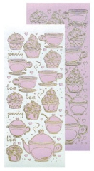LCR61.7490 Tea & Cupcake Stickers Candy