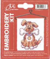 BK339099 Embroidery Kit Hund mit Knochen