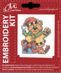 BK438599 Embroidery Kit Weihnachtsbär