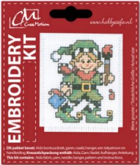 BK438799 Embroidery Kit Green Christmas